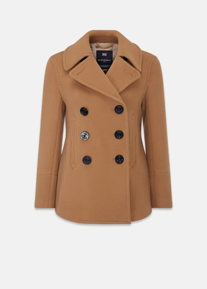 Peacoats*Gloverall Bronte Peacoat Camel