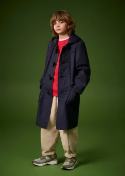 Children*Gloverall Children's Gabardine Showerproof Duffle Coat Green
