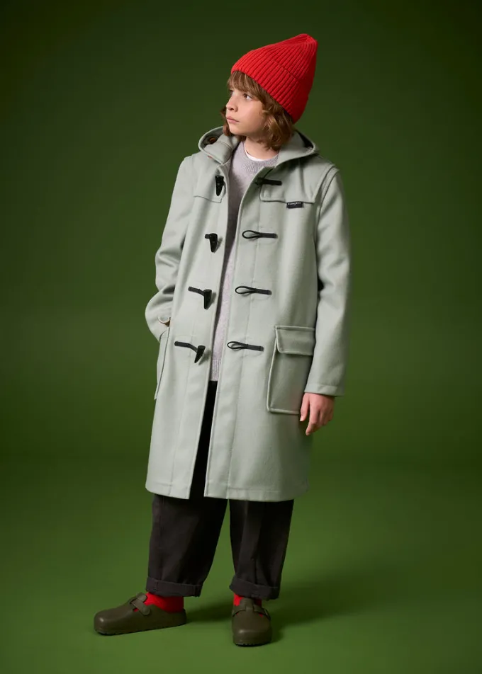 Children*Gloverall Children's Melton Wool Duffle Coat Cranberry