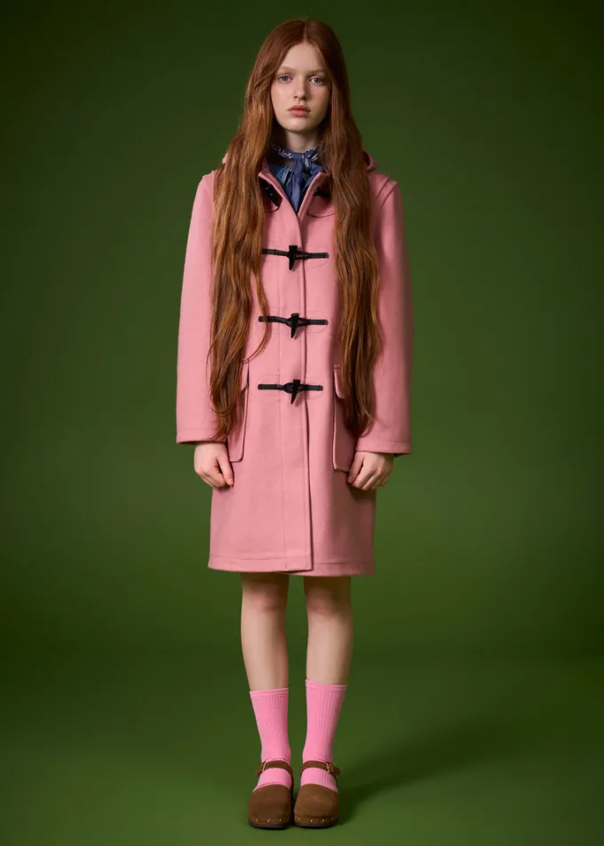 Children*Gloverall Children's Melton Wool Duffle Coat Sage