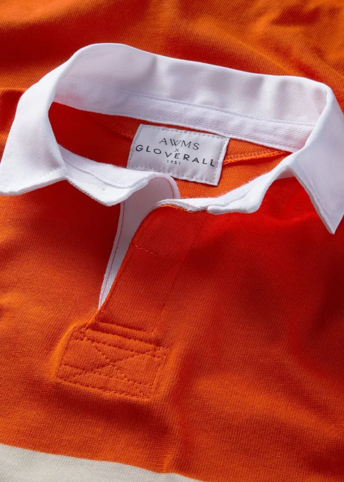 Knitwear & Tops*Gloverall X AWMS Rugby Shirt Orange