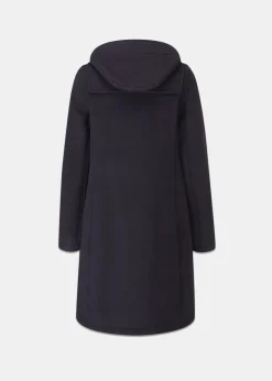 Duffle Coats*Gloverall Long Slim Fit Duffle Coat Navy Black Watch