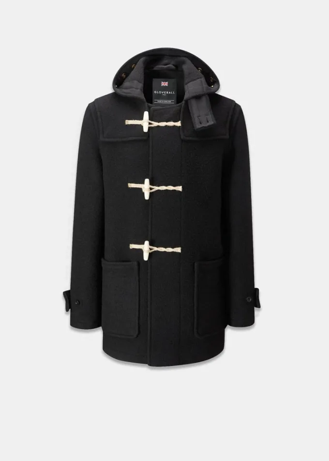 Duffle Coats*Gloverall Mid Monty Duffle Coat Black