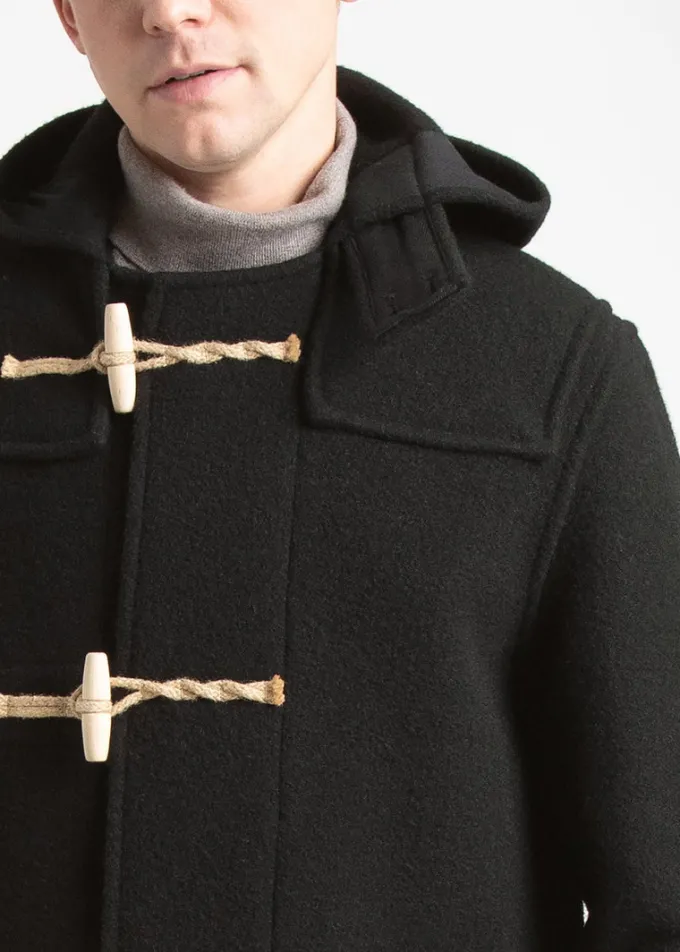 Duffle Coats*Gloverall Mid Monty Duffle Coat Black