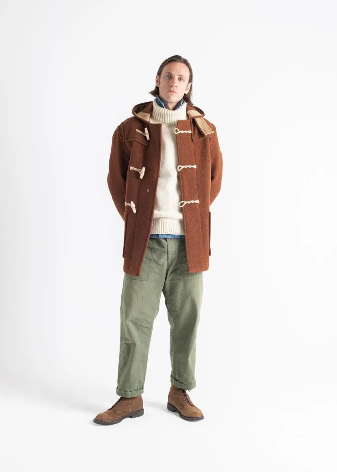 Duffle Coats*Gloverall Mid Monty Duffle Coat Rust