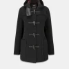 Duffle Coats*Gloverall Short Slim Fit Duffle Coat Black