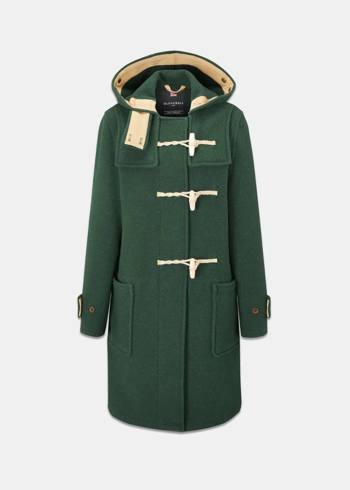 Duffle Coats*Gloverall Women's Original Monty Duffle Coat Pine Green