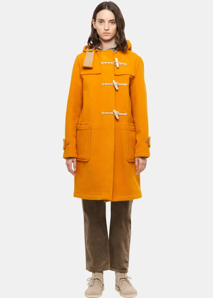 Duffle Coats*Gloverall Women's Original Monty Duffle Coat Yellow